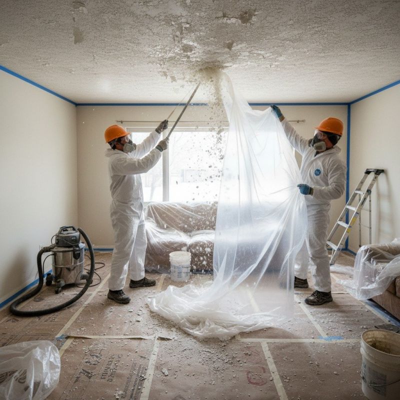 Knockdown Ceiling Removal in Littleton, CO