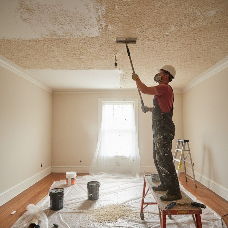 Knockdown Ceiling Removal in Denver County, CO