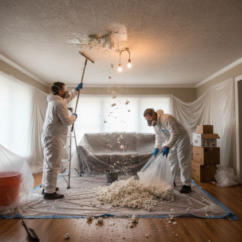 Knockdown Ceiling Removal in Dayton, OH