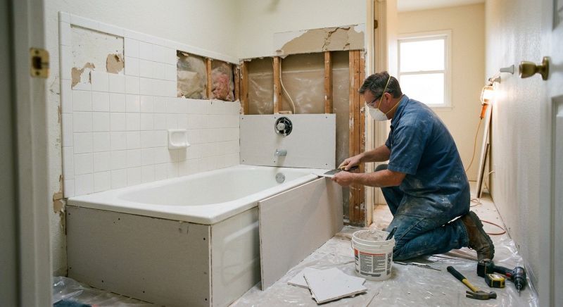 Bathroom Wall Patching in Wilmington, NC
