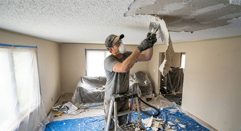 Ceiling Scraping in Overland Park, KS