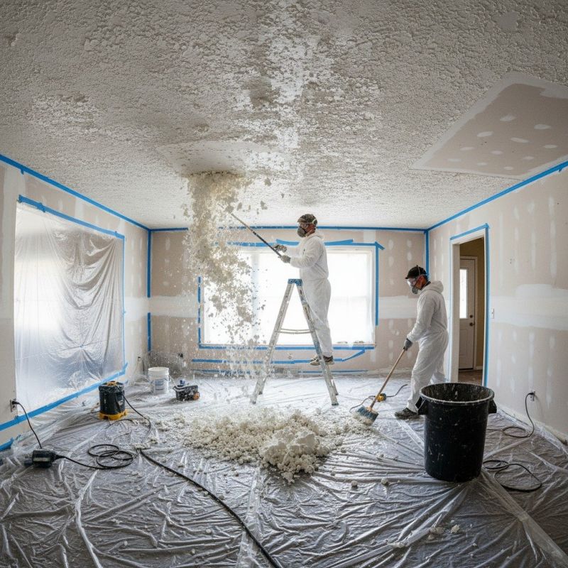Knockdown Ceiling Removal in Saint Paul, MN