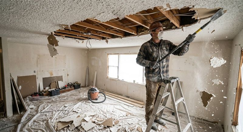 Knockdown Ceiling Removal in Denver, CO