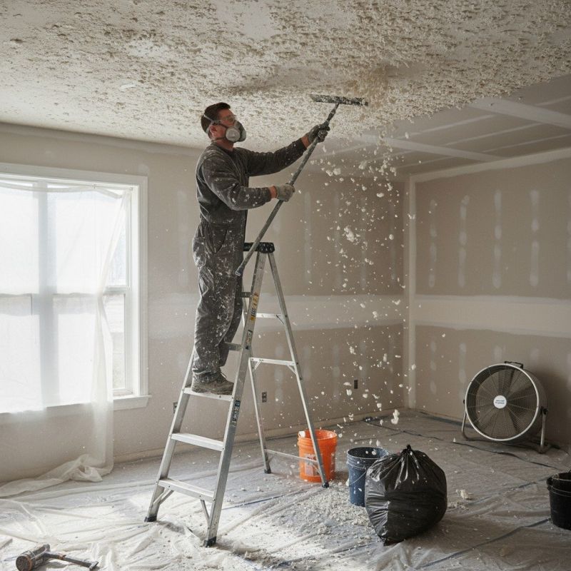Knockdown Ceiling Removal in Salt Lake City, UT
