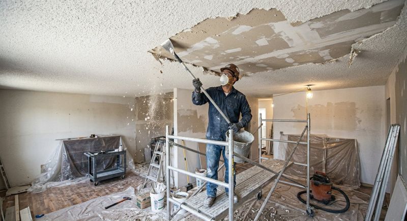 Textured Ceiling Scraping in Georgetown, TX